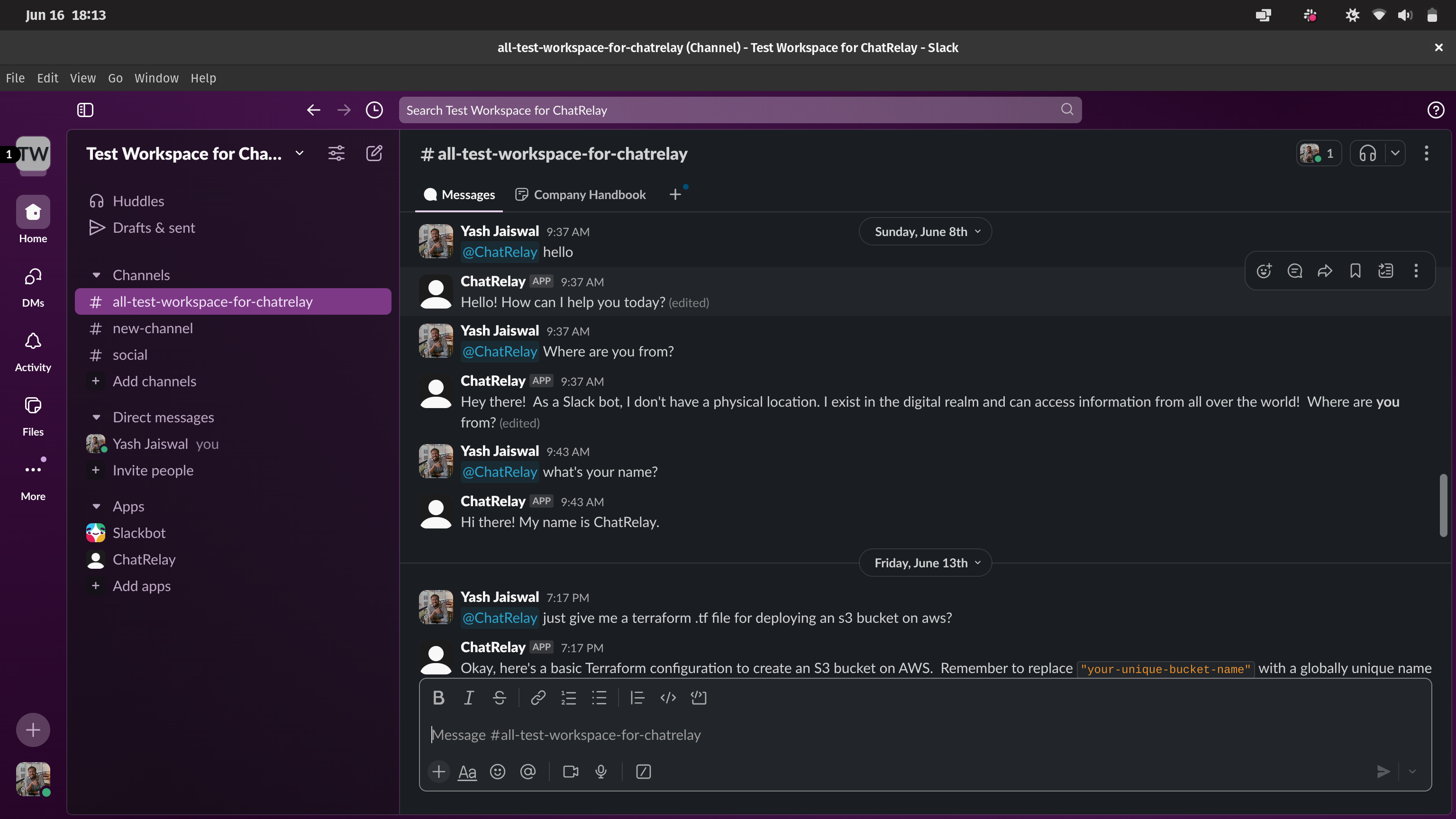Slack Bot with Streaming AI and Observability
