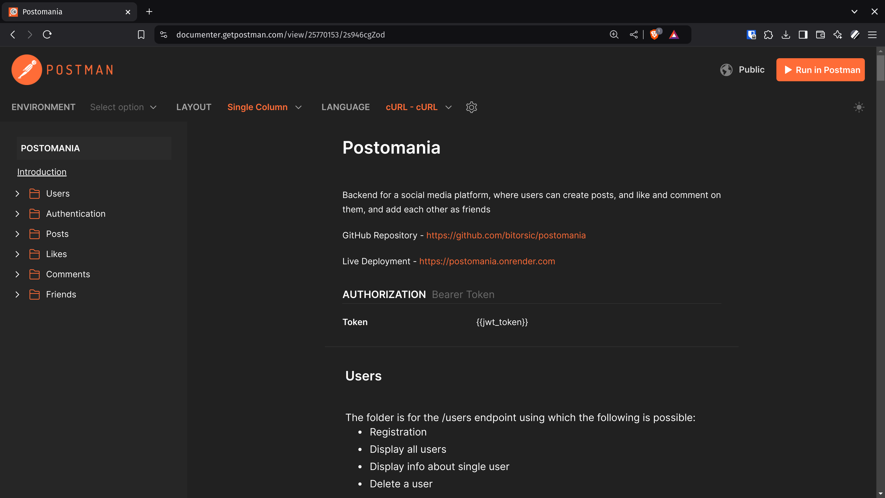 Social Media Platform Backend